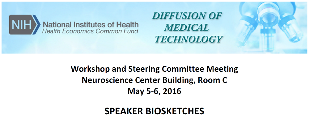 Graphic for Diffusion of Medical Technology Workshop