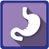 Clickable icon showing an image of the stomach.