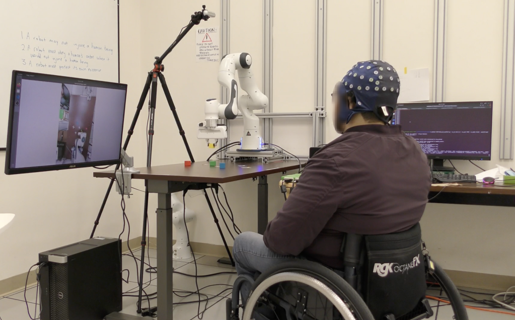 Experimental setup and participant 