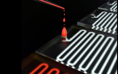 The illustration of the separation of a biomarker.